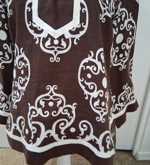 Style & Co. Linen Print Tunic Size 6 - Picture 5 of 12